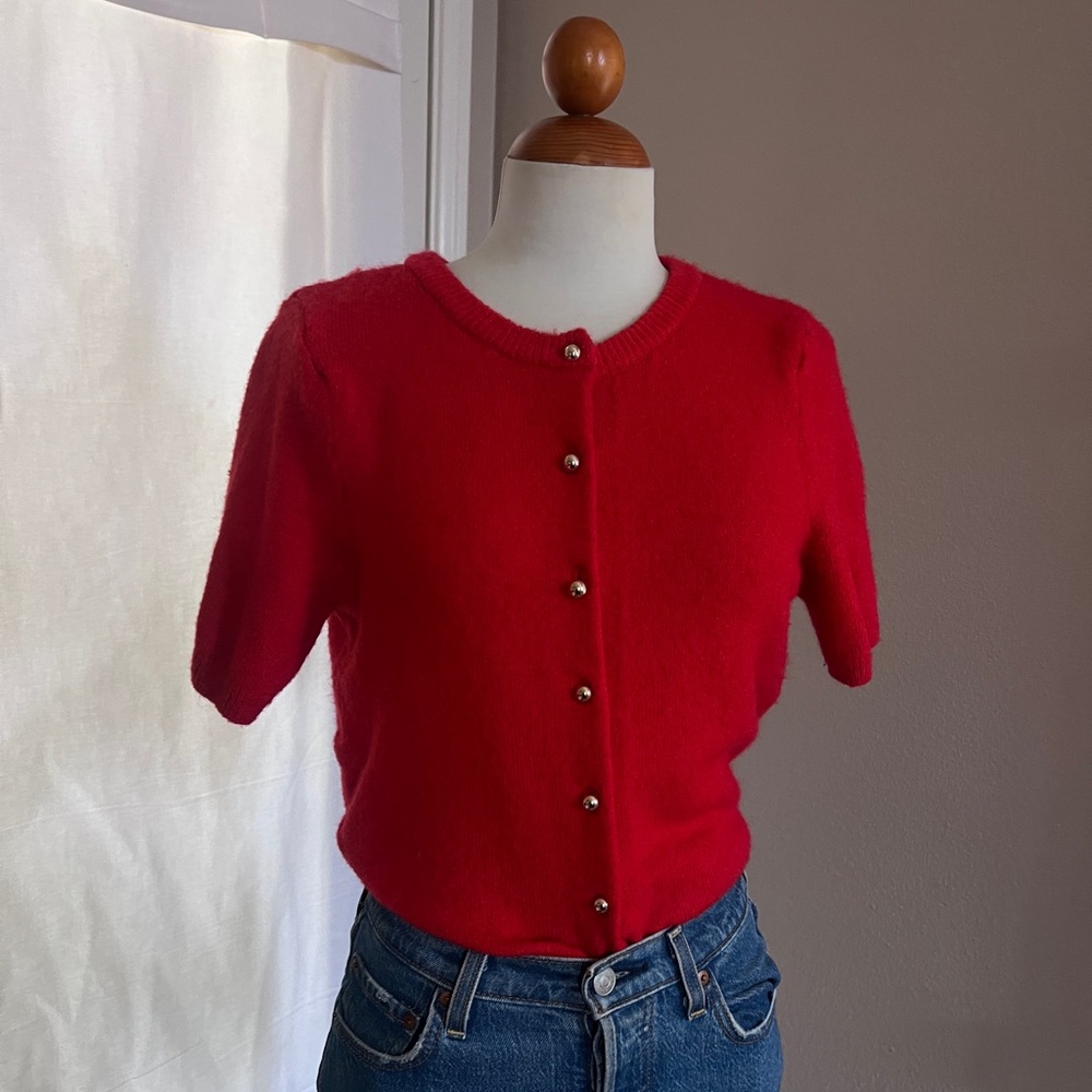 H&M Red Short Sleeve Sweater